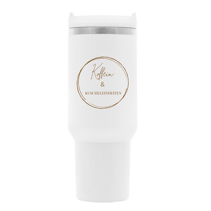 Koffein & Kuscheleinheiten - Thermobecher