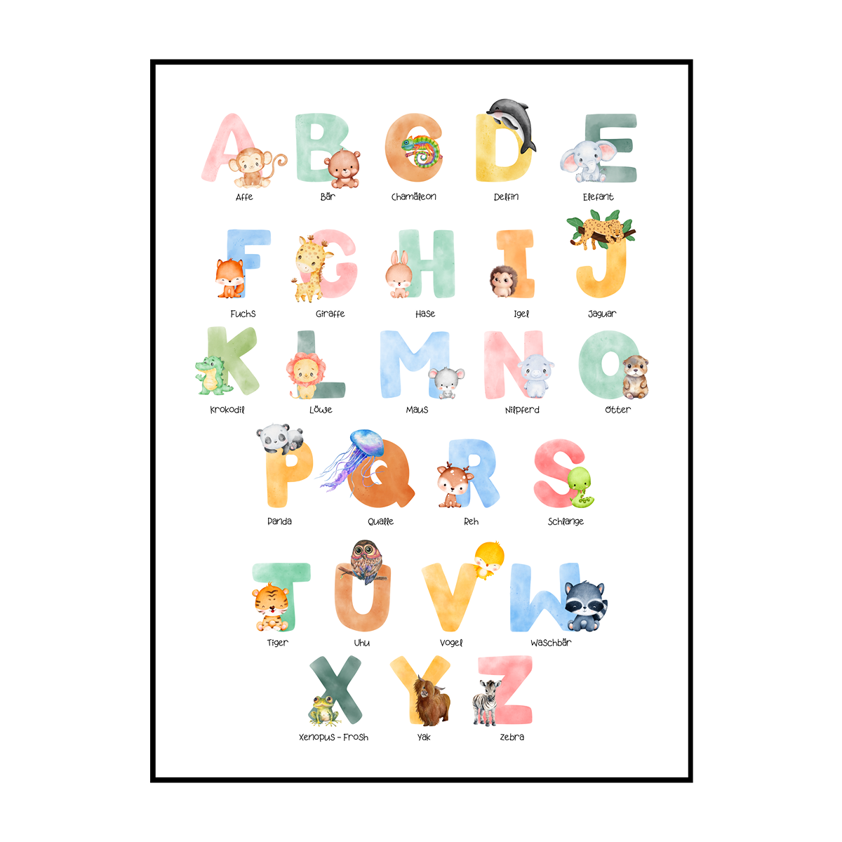 ABC (Tiere) - Poster